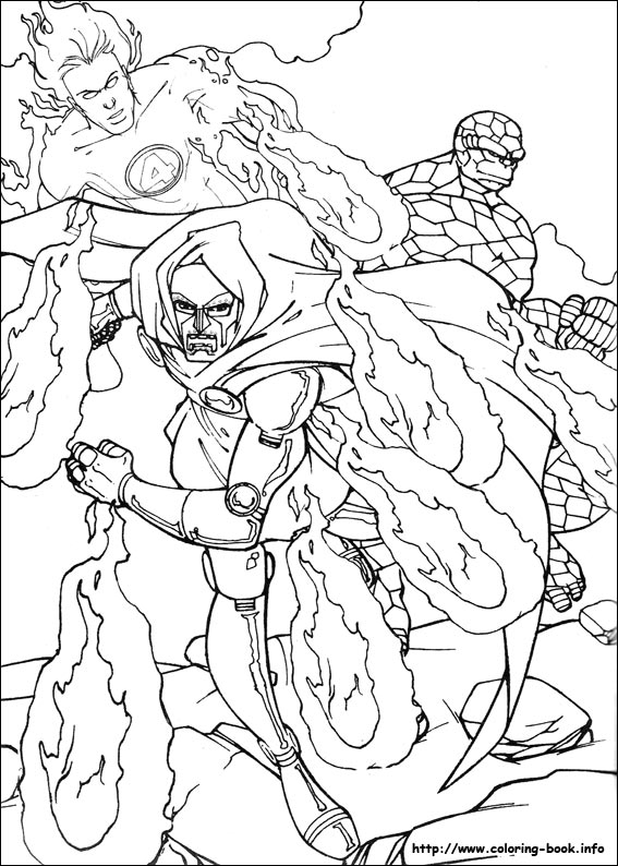 Fantastic Four coloring picture